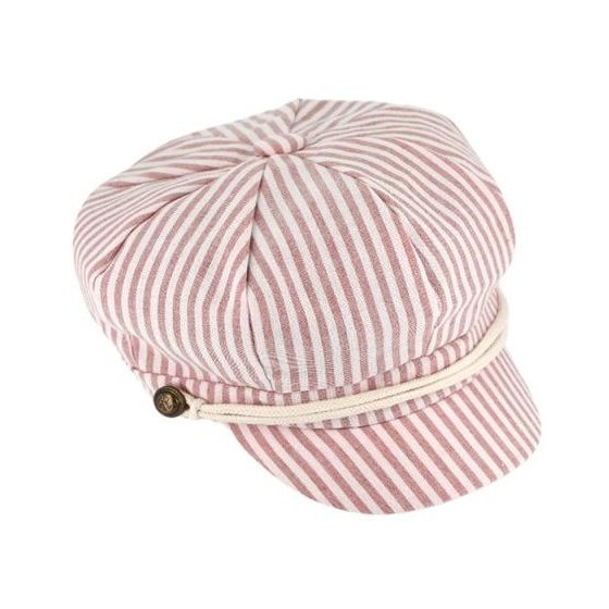 Evora Cotton & Linen Newsboy Cap - Traclet