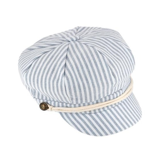 Evora Cotton & Linen Newsboy Cap - Traclet