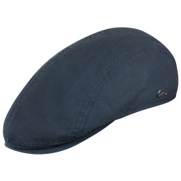 Orlando Flat Cap Cotton Navy Blue - Göttmann