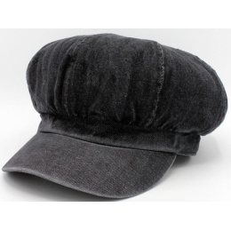 Mahalia Summer Jeans Black Cotton Cap - Traclet