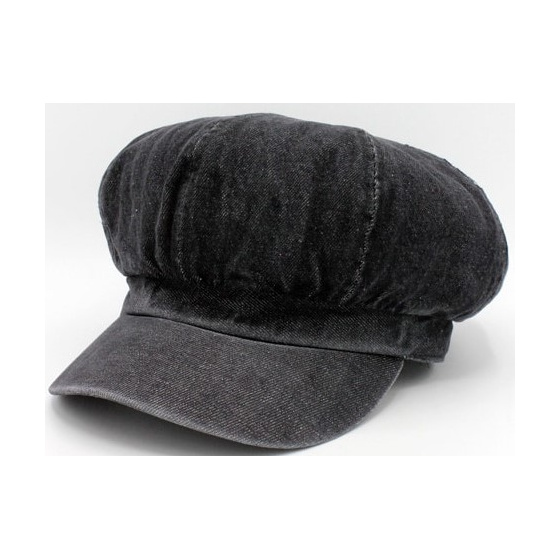 Mahalia Summer Jeans Black Cotton Cap - Traclet