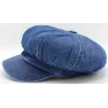 Jansper Newsboy Cap Washed Blue Denim - Reference: 1757 | Traclet Hatters