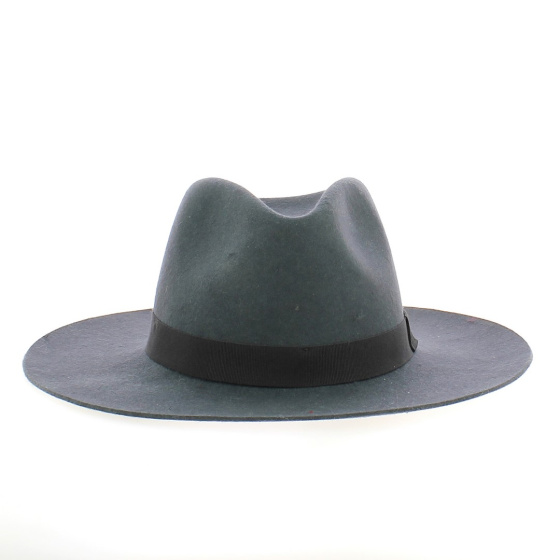 Grey Felt Fedora Hat