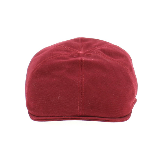 Casquette Plate Detroit en Coton Rouge Casquette Plate Detroit en Coton Rouge