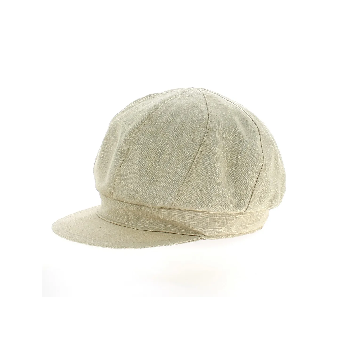 Hudson Beige Newsboy Cap