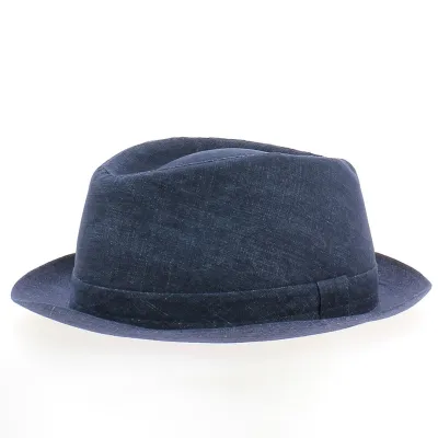 Chapeau Trilby Bleu