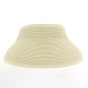 Natural Straw Braided Summer Visor