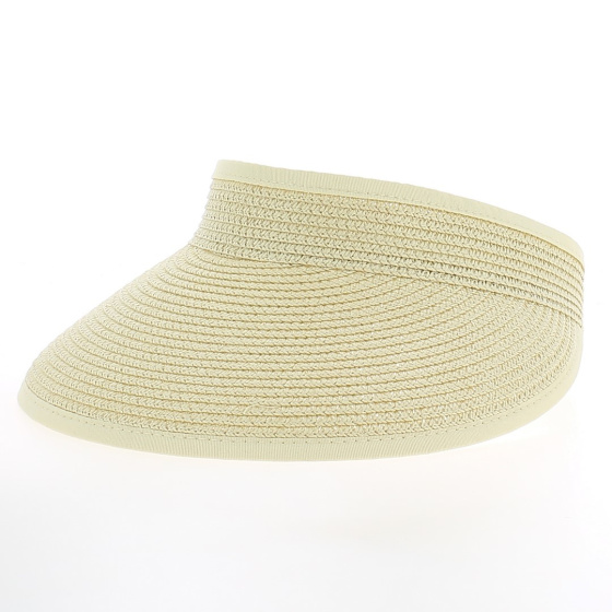 Natural Straw Braided Summer Visor