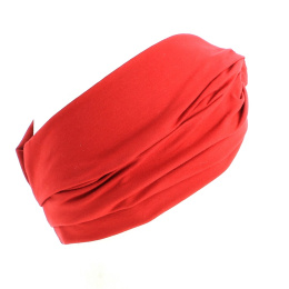 Elegant Red Bow Headband