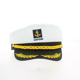Marine Captain Cap Black and White