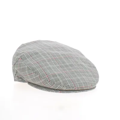 Casquette Plate à Motif Prince de Galles