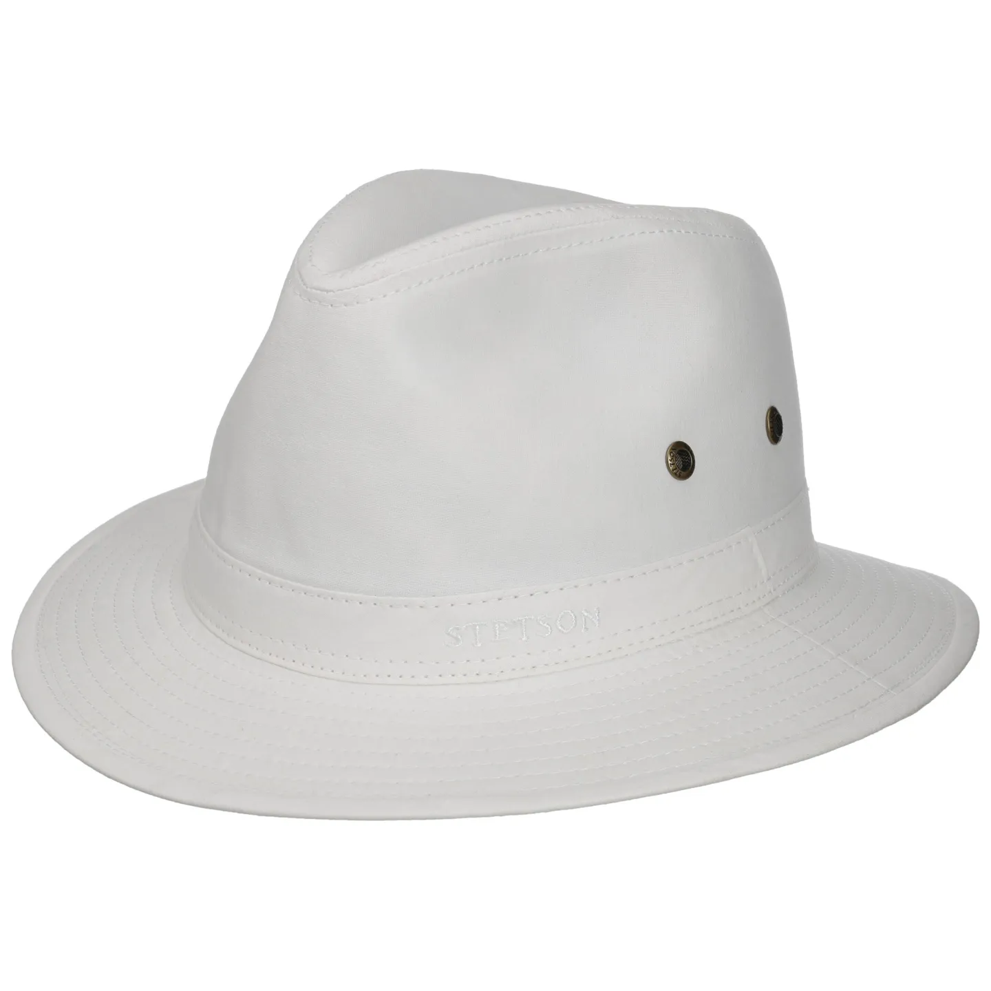 White Organic Cotton Traveller Virginia Hat UPF 40+ - Stetson Reference: 21917| Traclet Hat Shop