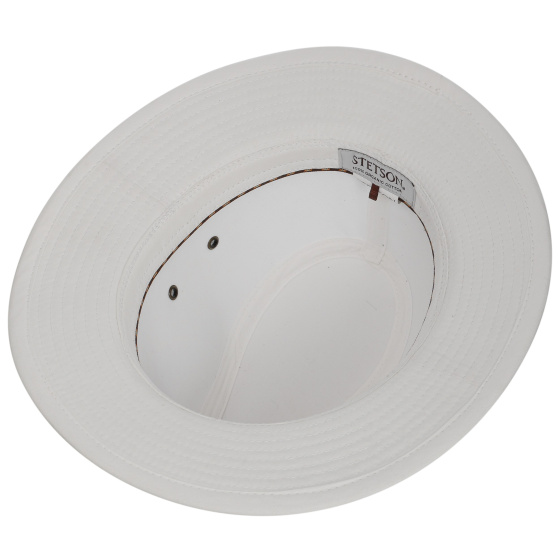 White Organic Cotton Traveller Virginia Hat UPF 40+ - Stetson White Organic Cotton Traveller Virginia Hat UPF 40+ - Stetson