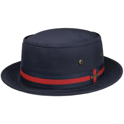 Chapeau Porkpie Coton Marine UPF 40+ - Stetson