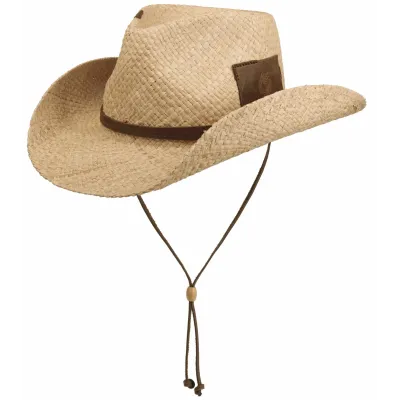 Stetson Mansfield Western Raffia Natural Straw Hat Reference: 21923| Traclet Hat Shop