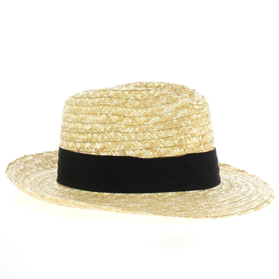 Chapeau Fedora en Paille Naturelle