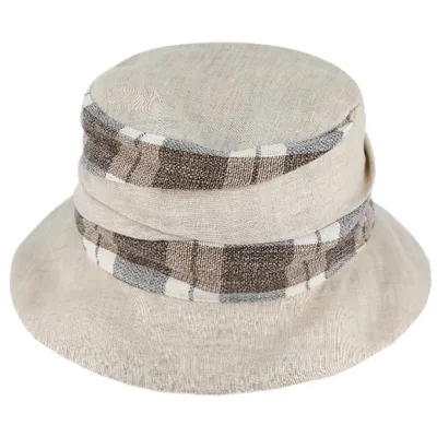 Women's Pérouse Linen & Cotton Bucket Hat - Traclet reference 21931 traclet hat shop