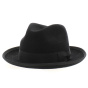 Rico Black Wide Brim Fedora Hat