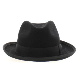 Rico Black Wide Brim Fedora Hat