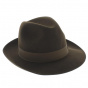 brown Borsalino hat in felt hair