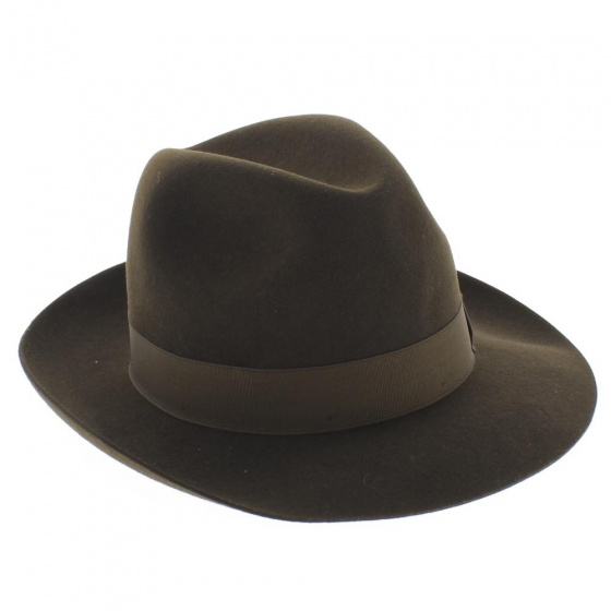 chapeau Borsalino Marron en feutre poil chapeau Borsalino Marron en feutre poil