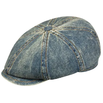 Blue Cotton Bradley Hatteras Cap - Göttmann Reference: 21957| Chapellerie Traclet