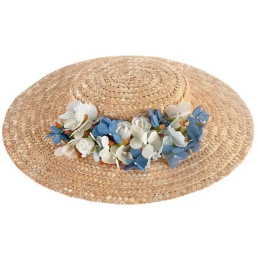Small Provencal Maya Natural Straw Hat - Traclet