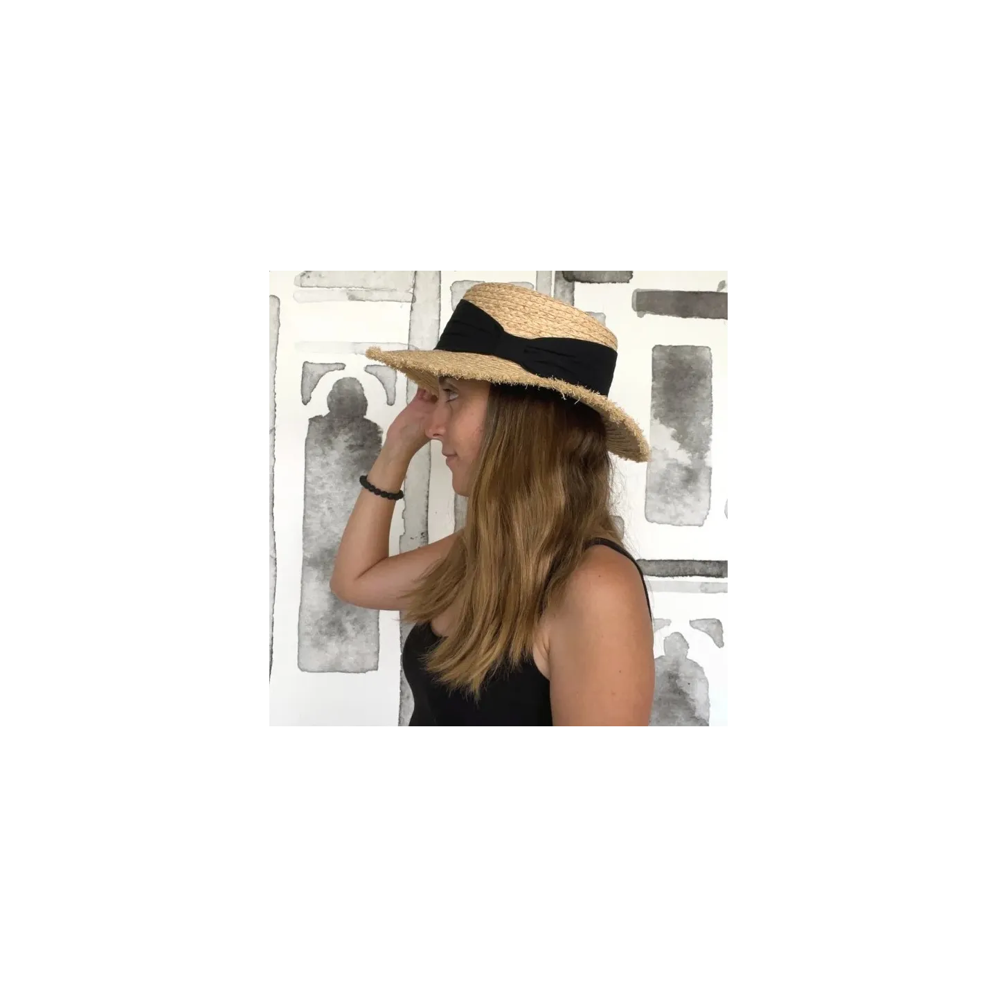 Chapeau Canotier Enna Raffia UPF 50+ - Traclet
