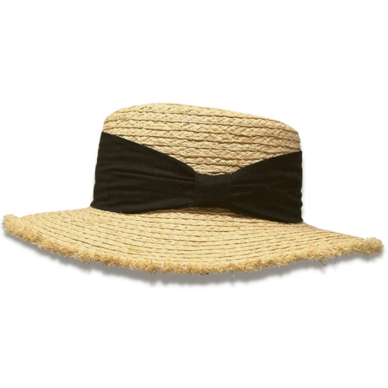 Enna Raffia Boater Hat UPF 50+ - Traclet
