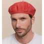 Authentic Summer Cotton Beret in Tile Red - Heritage by Laulhère