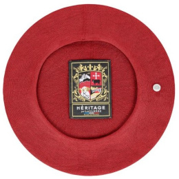 Authentic Summer Cotton Beret in Tile Red - Heritage by Laulhère