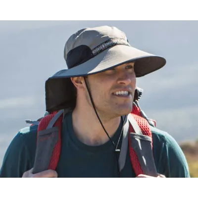 Casquette Cache Nuque aventure Olive UPF 50+ - Traclet