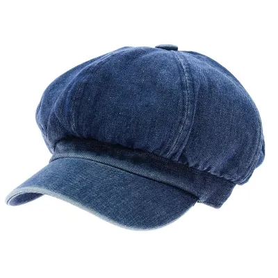 Casquette Gavroche Jansper jean Bleu Délavé - Reference : 1757 | Chapellerie Traclet