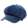 Jansper Newsboy Cap Washed Blue Denim - Reference: 1757 | Traclet Hatters