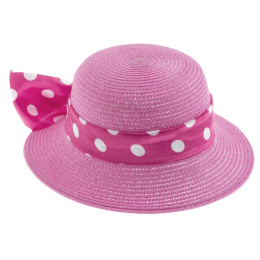 Children's Pink Turin Cloche Hat - Traclet