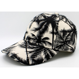 Palm Tree Baseball Cap Beige & Black - Traclet