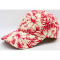 Baseball Cap Hawaii Flowers Pink & White - Traclet
