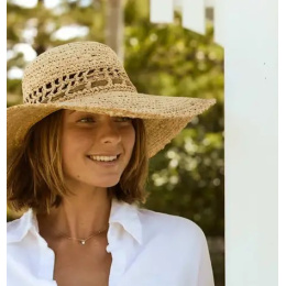 Natural Raffia Summer Wide Brim Hat - Conner Hats