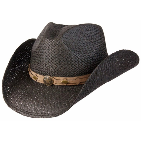 Thurber Black Straw Cowboy Hat - Traclet