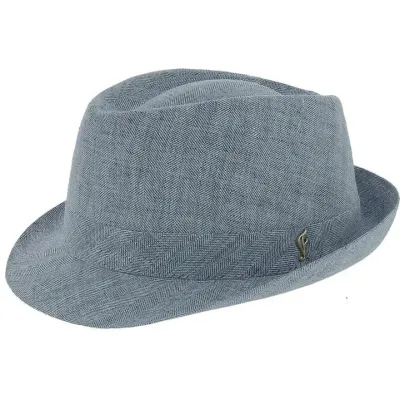 Chapeau Trilby Ctane Lin Bleu UPF 40+ - Fléchet