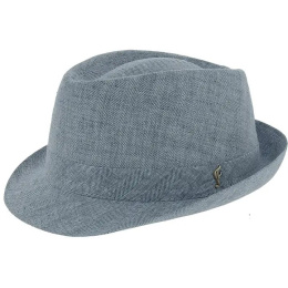 Trilby Ctane Blue Linen UPF 40+ Hat - Fléchet