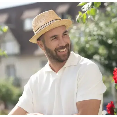 Flechet raffia trilby hat ref - 20243