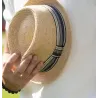 Flechet raffia trilby hat ref - 20243