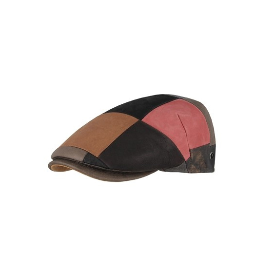 Flat Cap Chambéon Patchwork Leather- Fléchet