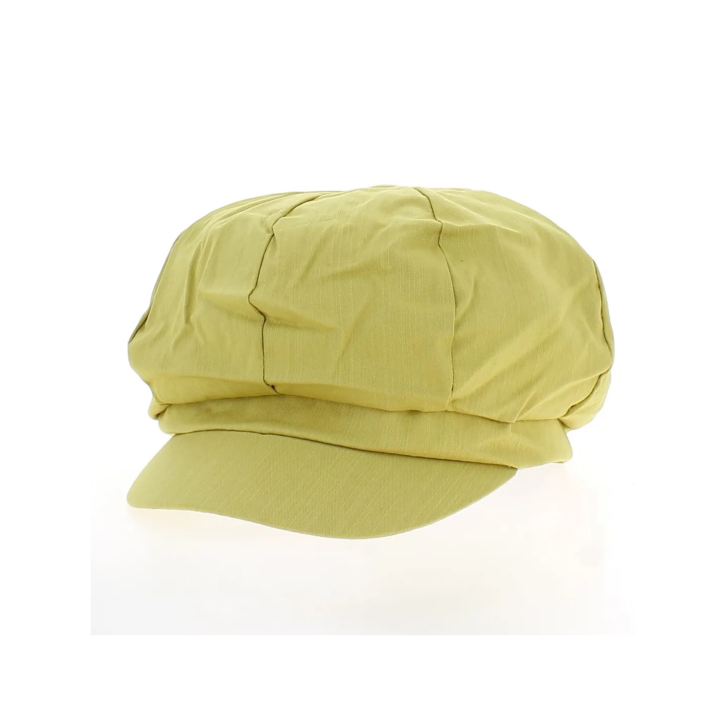Yellow Cotton Newsboy Cap