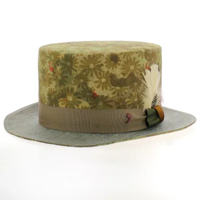 CLINDRO Floral Green Top Hat