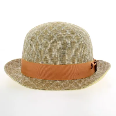 Textured Diamond Pattern Trilby Bowler Hat