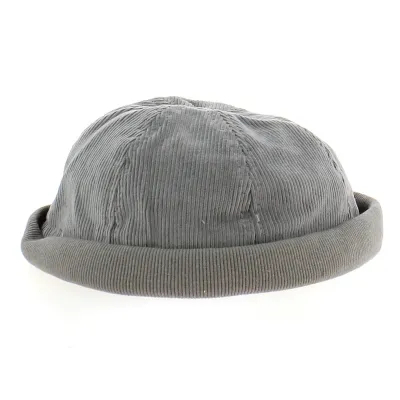 Bonnet Coton Doublé Gris