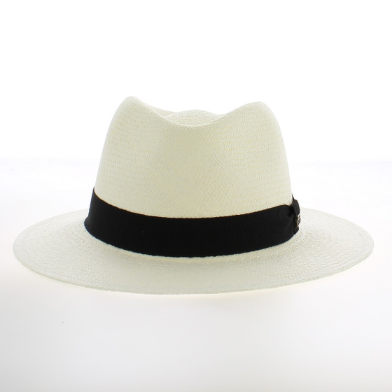 Chapeau Panama Blanc en Paille Naturelle