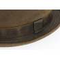 Porkpie Bari Brown Cotton Hat - Traclet